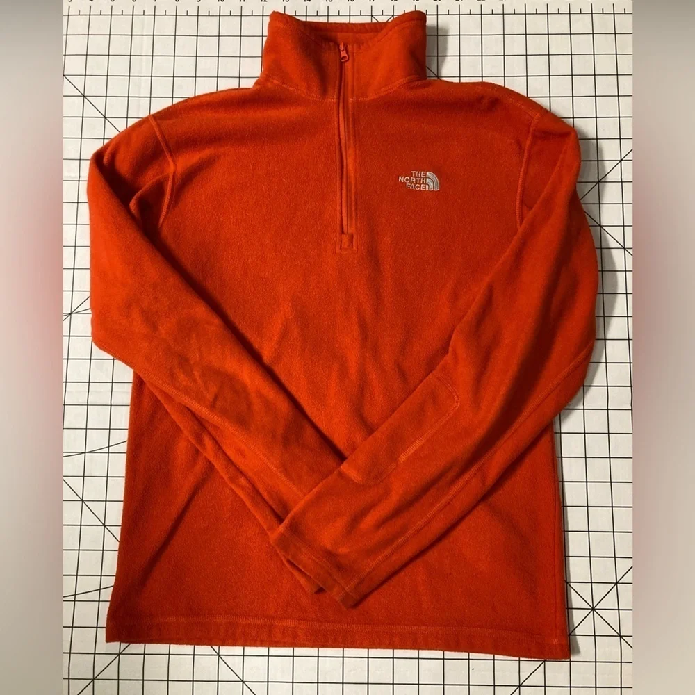 The‎ North Face Men’s XS Orange 1/4 Zip Sweater